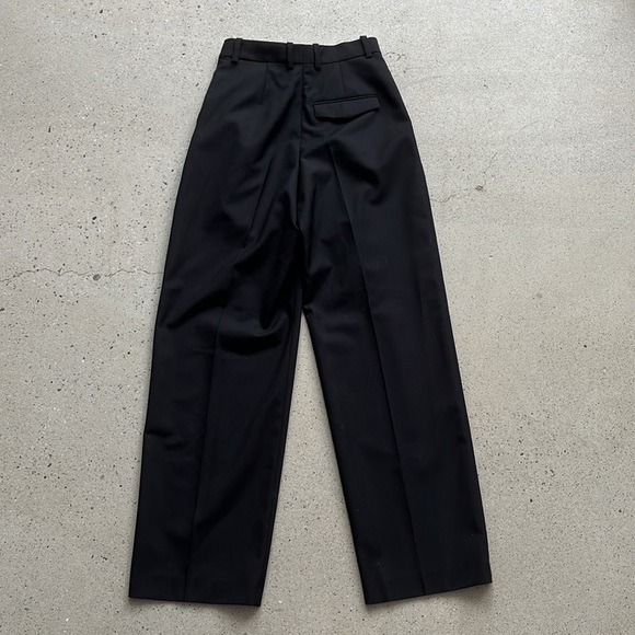 NWOT ARKET Hopsack Wool Trousers in Black - Picture 7 of 9